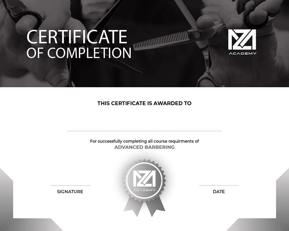 Advanced Barbering Certificate